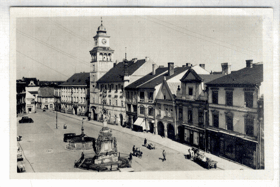 Třeboň - náměstí, koňský potah (pohled)