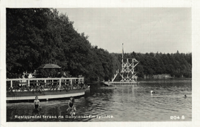 Babylón, restaurační terasa (pohled)
