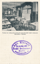 Česká restaurace Hlavatý - Berlín (pohled)