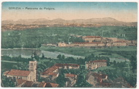 Itálie - Gorizia - Panorama da Podgora (pohled)