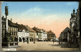 Chomutov, náměstí (pohled)