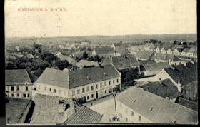 Kardašova Řečice - pohled na ulici (pohled)
