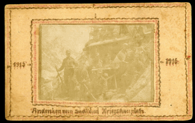 Vylodění vojska - Feldpostkorrespodenzkarte, dobově upraveno (pohled)