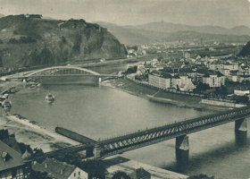 Ústí nad Labem - pohled přes labe (pohled)
