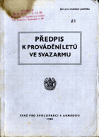 Předpis k provádění letů ve Svazarmu