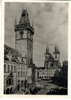 Praha - Staroměstská radnice a Týnský chrám (pohled)