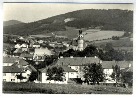 Prachatice - pohled na město (pohled)