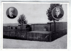 Lány - hrob presidenta T.G.Masaryka a jeho choti Charlotty (pohled)
