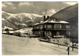 Krkonoše - Špindlerův Mlýn, Alpský hotel (pohled)