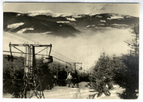 Krkonoše - Špindlerův Mlýn - pohled z lanovky (pohled)