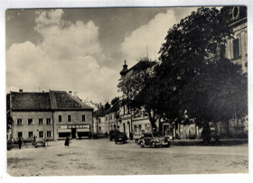 Planá u Mariánských Lázní - náměstí Rudé armády (pohled)