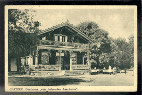 Kladská - Glatzen - Gasthaus zum balzenden Auerhahn - restaurace U tetřeva (pohled)