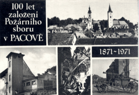 Pacov - 100 let založení Požárního sboru (pohled)