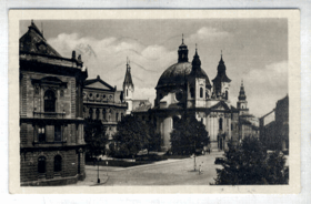 Kroměříž - kostel sv. Jana Křtitele (pohled)