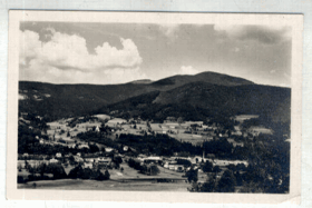Ostravice, v pozadí Lysá hora (pohled)