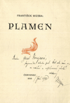 Plamen - DEDIKACE AUTORA !