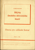 Dějiny českého dělnického hnutí