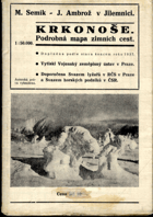 Podrobná mapa zimních cest - Krkonoše 1:50.000