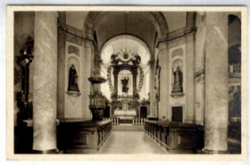 Kostel Nejsv. Srdce Páně při klášt. Voršilek v Hoře Kutné (pohled)
