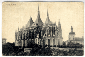 Kutná Hora - Chrám sv. Barbory (pohled)