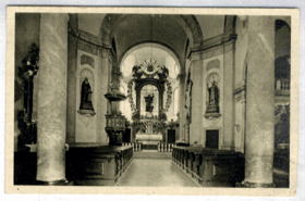 Kutná Hora - kostel Nejsv. Srdce Páně při klášteře Voršilek (pohled)