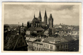 Kolín - pohled na centrum města (pohled)