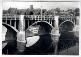 Kolín - Most přes Labe a Práchovna (pohled)