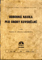 Odborná nauka pro obory kovodělné I. díl