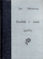 Kapitoly z české poetiky. Díl III, Máchovské studie