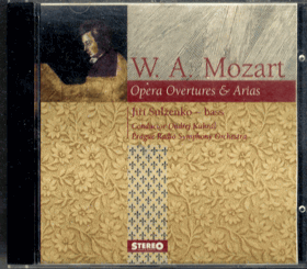 CD - W. A. Mozart - Opera Overtures a Arias