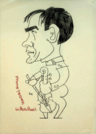 Karikatura Pavel Hron - J. Košvanec