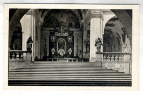 Svatá Hora u Příbramě - hlavní oltář (pohled)