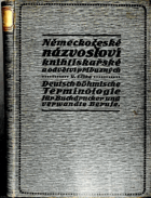 Německočeské názvosloví knihtiskařské a odvětví příbuzných