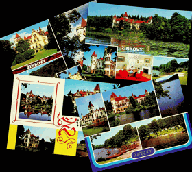 Konvolut pohlednic - Žinkovy 4 ks (pohled)