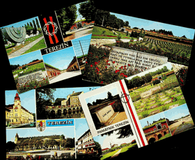 Konvolut pohlednic - Terezín 4 ks (pohled)