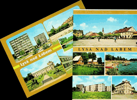 Konvolut pohlednic - Lysá nad Labem 2 ks (pohled)