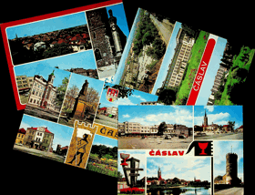 Konvolut pohlednic - Čáslav 4 ks (pohled)