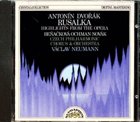 CD - Antonín Dvořák - Rusalka Česká filharmonie Václav Neumann