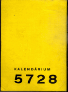 Judaica - Kalendárium 5728 - Synologické předpisy
