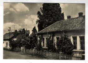 Obříství - domek, kde bydlil Svatopluk Čech (pohled)