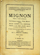 Mignon - Opera o 3 jednáních