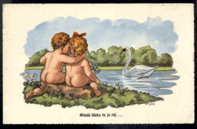 V. Vítek - Mladá láska to je ráj... (pohled)
