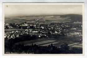 Písek - Panorama z rozhledny na Logrech (pohled)