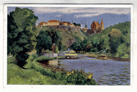 Znaim - Thayaflusstal und Burg - Znojmo (pohled)