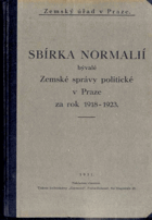Sbírka normalií Zemského úřadu v Praze za rok 1934