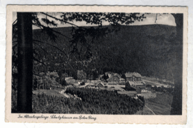 Schutzhäuser am Roten Berg - Červená hora - Jeseníky (pohled)