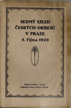 Sedmý sjezd českých okresů v Praze 5. října 1920