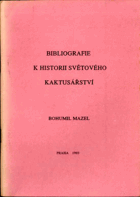 Bibliografie k historii světového kaktusářství
