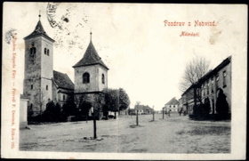 Nehvizdy, náměstí (pohled)