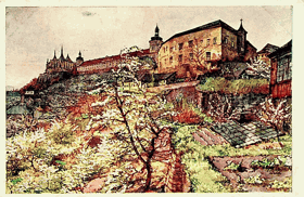 Fr. Jelínek - Kutná Hora - Pohled na Hrádek (pohled)